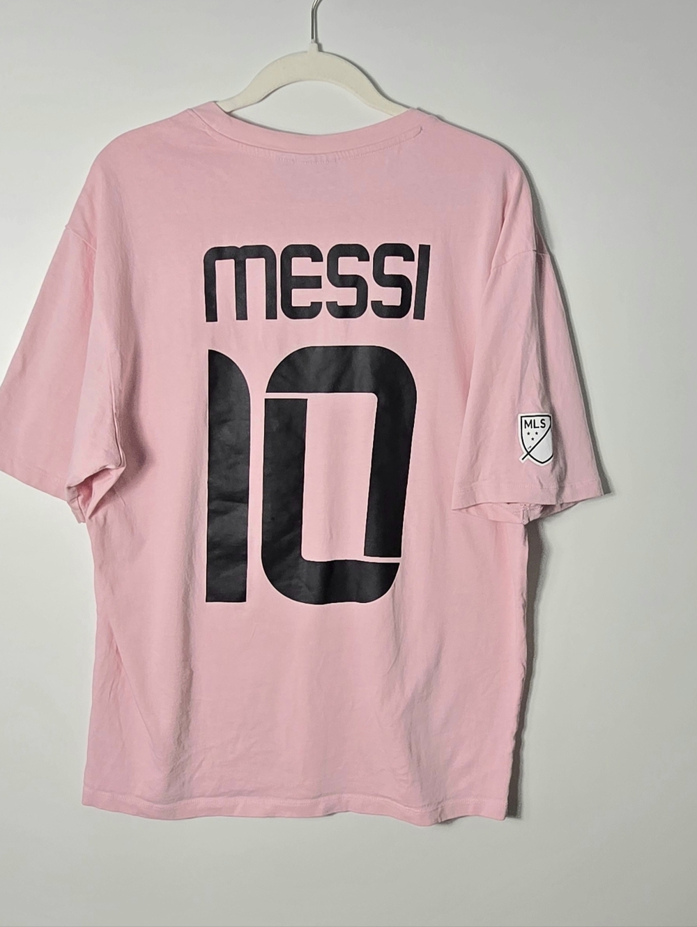 Pink Messi #10 Back Print Tee